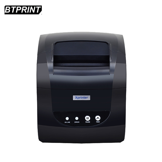 Xprinter 365B Thermal Label Printer Barcode Sticker Receipt Printer Support 20-80mm 2 1 Print Machine Android IOS Windows Stock
