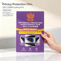 Protector de Pantalla de Privacidad 360° Mate de TPU 2026, 180*120mm, Anti-Espía, Anti-Rayones, 4 Capas, Transparente, Suave, Impermeable para Teléfono Móvil