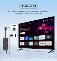 2026 ZY5 S905X5M 4 Go de RAM 32 Go de ROM Stick TV 4K Android 14 Télécommande vocale Fire TV Stick 4K Smart TV Android Box Décodeur