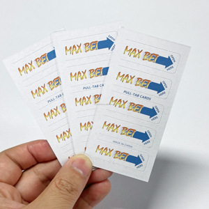 Nhà Máy Tùy Chỉnh Thiết Kế Kéo Tab Xổ Số Thẻ Kinh Doanh Thẻ 4-Đầy Màu Sắc Cmyk Mở Năm Cửa Sổ In Kỹ Thuật Số Bìa - Product Image 6