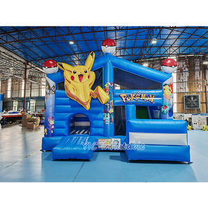 Château gonflable Pokémon de qualité commerciale personnalisé à vendre Bâche PVC durable Thème <span class=keywords><strong>Pikachu</strong></span> Maison rebondissante - Product Image 4