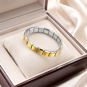 Italian Link Charms <b>Bracelet</b> Fashion <b>Bangles</b> Stainless Steel <b>Bracelet</b> Italian Charm <b>Bracelets</b> 18k Gold Plated Charms <b>Bracelets</b> - Product Image 4