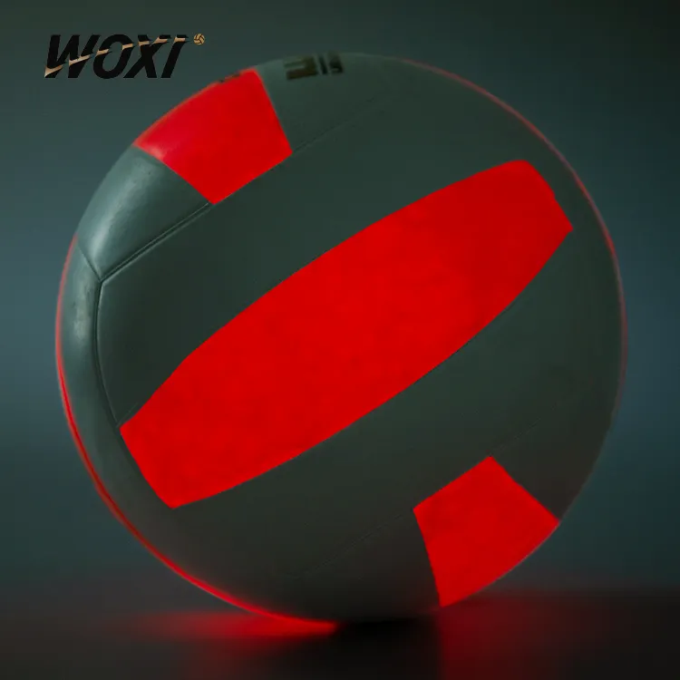 2024 Nouvelles tendances Ballon de volley-ball LED en caoutchouc écologique Taille 5 Ballon de volley-ball