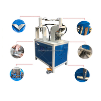 Presse hydraulique à colonne unique pour tubes carrés en acier inoxydable, machine à chanfreiner et plier à 90 degrés avec moteur et pompe