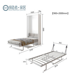 Venta al por mayor de alta calidad <span class=keywords><strong>camas</strong></span> individuales horizontales cama Murphy <span class=keywords><strong>con</strong></span> muebles de <span class=keywords><strong>escritorio</strong></span> doble <span class=keywords><strong>Camas</strong></span> de pared que ahorran espacio para la venta - Product Image 6