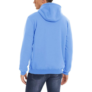 Bầu Trời Màu Xanh Người Đàn Ông Áo Thun Phong Cách Dày Windproof Lông Cừu Ấm Hoodies Tùy Chỉnh Của Riêng Bạn Thiết Kế Logo Nhiệt Hoodies - Product Image 4
