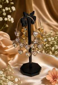 Pendientes de lujo Royal Peacock, conjunto kundan de Jhumky, joyería tradicional nupcial para boda. - Product Image 6