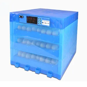 حاضنة بيض دواجن كهربائية بطة أوزة السمان ، حاضنة تحكم في درجة الحرارة والرطوبة ، حاضنة 96 بيضة