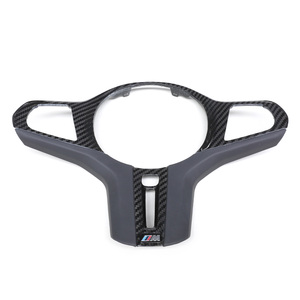 Garniture de <span class=keywords><strong>volant</strong></span> en fibre de carbone sèche F90 M5 pour <span class=keywords><strong>BMW</strong></span> M8 F91 F92 F93 X3m F97 X4m X5m 2020-22, revêtement intérieur de <span class=keywords><strong>volant</strong></span> en carbone forgé - Product Image 1