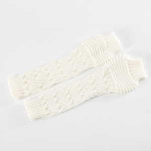 Mitones personalizados de punto de medio dedo para otoño e invierno, cubierta de brazo cálida plegable para hombres y mujeres - Product Image 4