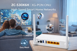 Wholesale Ultra Speed ZIKUN ZC-530X6H AX3000 WiFi6 Mesh ONU 1*2.5GE+3GE+2USB XG-PON Fiber Gateway <b>Modem</b> Ready to ship - Product Image 6