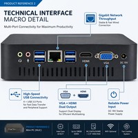 Mini PC de bureau Sharerdp haute performance Core i3 10e génération 10110U, ordinateur de jeu, LAN, WiFi 6E, triple affichage 4K, boîtier en aluminium