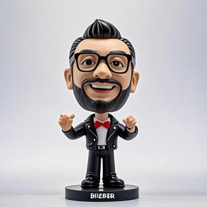 Tùy Chỉnh <span class=keywords><strong>3D</strong></span> Nhựa Ca Sĩ Hình Ảnh Bobble Đầu Búp Bê Sợi Thủy Tinh Bức Tượng Bức Tượng Cho Văn Phòng Nhà Đồ Trang Trí Tiểu Thuyết Xe Mô Hình - Product Image 6