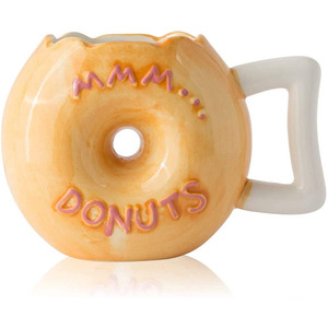 Taza de Leche de Cerámica con Dibujos Animados de Protección del Medio Ambiente, Taza de Café Creativa en 3D con Forma de Donut - Product Image 2