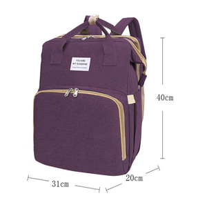 Funzionale portatile impermeabile pieghevole tote bagnato pannolino borsa <span class=keywords><strong>per</strong></span> la mamma del bambino mummia borsa <span class=keywords><strong>per</strong></span> pannolini <span class=keywords><strong>zaino</strong></span> con fasciatoio - Product Image 4