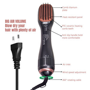 Cepillo Alisador de Cabello Eléctrico Plegable, Cepillo de Nailon, Herramienta de Peinado Calefactada Portátil para Uso Doméstico - Product Image 3