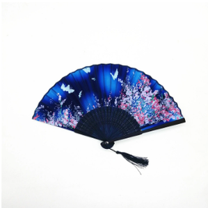 Éventails pliants chinois en soie et bambou de haute qualité pour mariage, fête, remise de diplôme, Saint-Valentin, fête des Mères, Halloween - Product Image 4