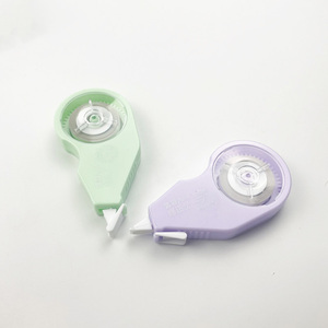 Macarons tricolores couleur mignon personnalisé école en plastique correcteur ruban correcteur papeterie - Product Image 5