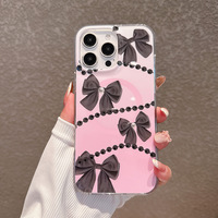 Coque de téléphone PC antichoc à motif papillon mignon avec chargement sans fil magnétique pour iPhone 17Air 16 15 14 13 12 11promax
