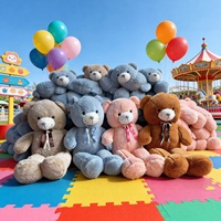 Ours en peluche géant personnalisé de luxe, jouet en peluche doux, panda, grand cadeau pour la Saint-Valentin, mariage, rembourrage en coton PP, polyester