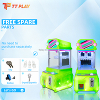 Machine à griffes mini en plastique à monnayeur, personnalisable en plusieurs langues, fonction de préhension de cadeaux, idéale pour les parcs d'attractions pour enfants - Vente chaude
