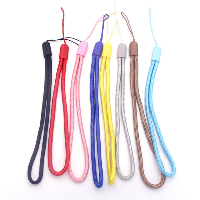 Colorful Polyester Braided Hand Mobilephone Wrist Lanyard Strap String for USB Flash Drives, Keys, Keychains Spot Stock
