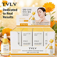 Sérum liquide anti-âge TVLV à la curcumine, à la nicotinamide et au beurre de karité pour améliorer la texture de la peau, soulager la sécheresse, éclaircir et hydrater