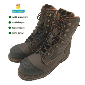 JDS冬季橡胶钢趾男士Botas De Seguridad工业防水美国安全靴