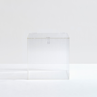 Vente en gros Perspex facile à ouvrir couvercle boîte de rangement en acrylique avec couvercle boîtes de rangement en acrylique carrées transparentes personnalisées