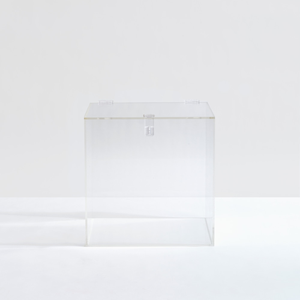 Vente en gros Perspex facile à ouvrir couvercle boîte de rangement en acrylique avec couvercle boîtes de rangement en acrylique carrées transparentes personnalisées - Product Image 4