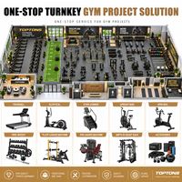 TOPTONS - Solution complète de centre de fitness clé en main, équipement de gym personnalisé de 1000 m², machines de musculation et de cardio, directement de l'usine