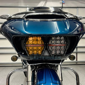 Motorrad Gelb-Klar LED Performance Scheinwerfer Fernlicht Abblendlicht Amber Tagfahrlicht Lampe für Harley Touring Road Glide FLTR 2015-2023 - Product Image 6