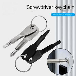 Équipement portatif extérieur de distribution d'énergie de secours d'EDC-combinaison croisée et droite de tête de tournevis de porte-clés - Product Image 2