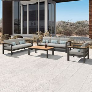 Mobilier <span class=keywords><strong>de</strong></span> jardin avec météo Nouveau design <span class=keywords><strong>de</strong></span> luxe pour l'extérieur, métal et aluminium - Product Image 3