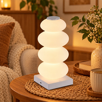 Lampe de table LED RGB créative et colorée, rechargeable par USB, lumière d'ambiance, veilleuse pour la décoration du salon et de la chambre