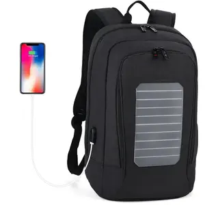 Top Quality Universal Outdoor Soft Waterproof Laptop Backpack Carry Solar Panel Bag With USB Charge Customize Design Wholesale