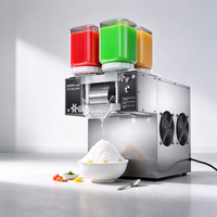 Machine à glace pilée commerciale électrique en acier inoxydable 120-150 kg/24h, machine à neige de lait, machine à glace en flocons, machine à Bingsu