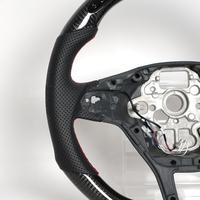 Volante VW en Fibra de Carbono con Pantalla LED Inteligente, Deportivo, Base Plana, Repuesto de Primera Calidad para la Mayoría de los Modelos, Disponible en Stock