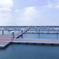Pont flottant offshore en aluminium, ponton à empreintes larges, quais flottants, quai marin pour bateaux, à structure en aluminium