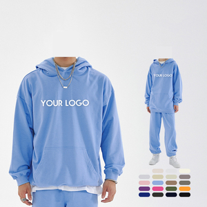 Sweat à capuche surdimensionné pour homme en molleton épais et lourd, personnalisable avec broderie et impression - Product Image 3