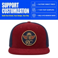 Gorras Personalizadas con Logotipo Bordado, MOQ Bajo, Diseño de 5 Paneles, Dos Tonos, Corduroy, Sin Estructura, Cierre a Presión