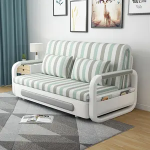 Sofá Cama Seccional Convertible Moderno Tamaño Queen con Almacenamiento, Diseño de Tela Acolchada para Sala de Estar o Uso en Hoteles - Product Image 4