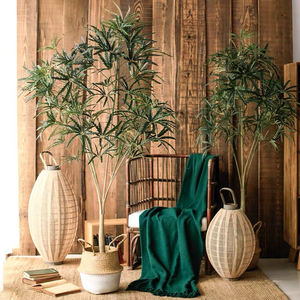 Dense Résistance UV Détachable Maison Décor Elegantissima Artificielle Dizygotheca Aralia Arbre Pot Planteur Élégant - Product Image 1