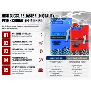 Sherwin <span class=keywords><strong>Williams</strong></span> Finish 1 F1C2180A – Durcisseur de vernis acrylique bicomposant haute brillance pour la rénovation automobile des voitures particulières - Product Image 2