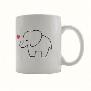 Tasses à thé et à café en céramique blanches et brunes personnalisées en usine, articles promotionnels avec logo imprimé - Product Image 3