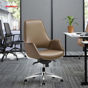 Moderno lusso Executive Manager sedia da scrivania centrale con schienale elegante in pelle sintetica girevole per sedia da ufficio ergonomica CEO <span class=keywords><strong>President</strong></span> - Product Image 1