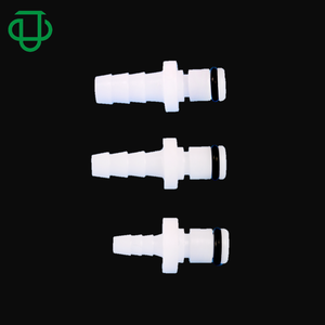 JU Acetal 1/8 Flow Rate Soft Rubber Hose Barb Straight Through Quick Disconnect Tube Coupling Fittings