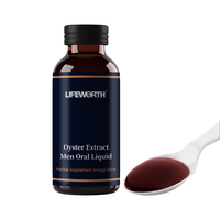 Lifeworth Male Healthcare Boisson liquide orale Supplément d'extrait de maca d'huître pour hommes améliore l'endurance et combat la fatigue