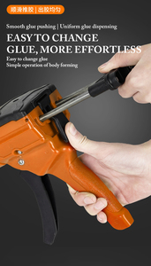 Pistola de calafateo de costura de doble empuje Industrial, acero, plástico, doble tubo, Manual, ahorro de mano de obra, asistencia de dos componentes, pegamento de costura - Product Image 3