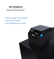 Impresora térmica de recibos SPRT de 80mm, impresora de cocina a prueba de agua y aceite